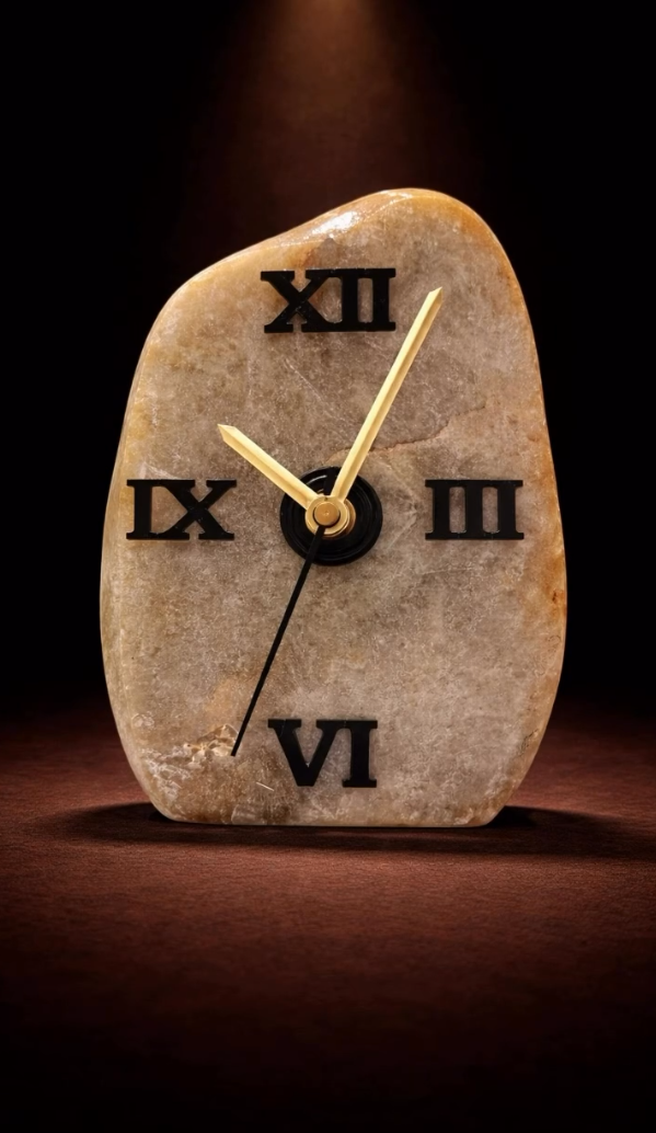 Roman Numeral Stone Clock